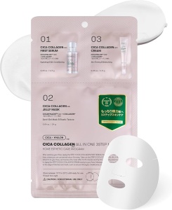 VT Cosmetics Cica Collagen All in One 3 Step Mask, 27g