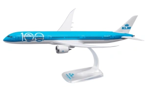 Macheta avion KLM 100 Years Boeing B787-10, 34 cm, scara 1:200