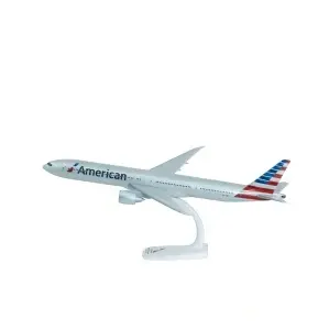 Macheta avion American Airlines Boeing B777-300 ER, plastic, 36,5 cm, scara 1:200 - Img 2
