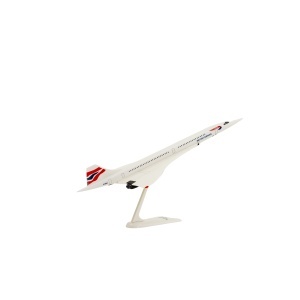 Macheta avion British Airways Concorde, plastic, 25 cm, scara 1:250 - Img 3