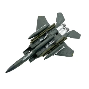 Machetă avion militar American F-15E Strike Eagle, metal, 20 cm, scara 1:100 - Img 3