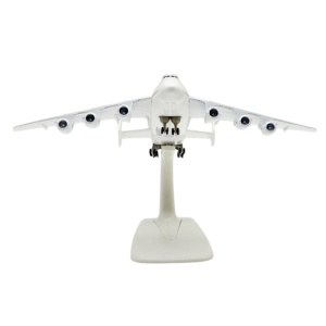 Machetă avion Antonov AN-225 Mriya Soviet, metal, 20 cm, scara 1:400 - Img 4