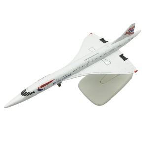 Machetă avion British Airways Concorde, metal, 20 cm, scara 1:300 - Img 2
