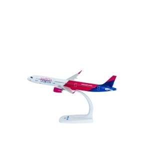 Macheta avion Wizz Air Airbus A321neo, plastic, 22 cm, scara 1:200 - Img 3