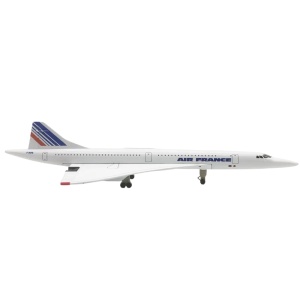 Machetă avion Air France Concorde, metal, 20 cm, scara 1:300 - Img 3