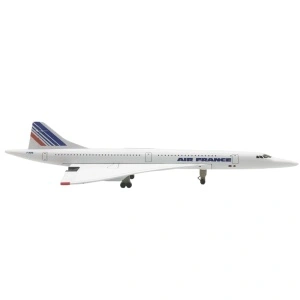 Machetă avion Air France Concorde, metal, 20 cm, scara 1:300 - Img 3