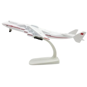 Machetă avion Antonov AN-225 Mriya Soviet, metal, 20 cm, scara 1:400