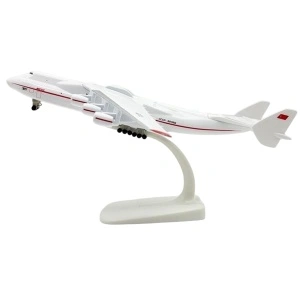 Machetă avion Antonov AN-225 Mriya Soviet, metal, 20 cm, scara 1:400
