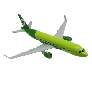 Machetă avion JSK Siberia Airlines S7 Airbus A320, metal, 16 cm, scara 1:250 - Img 3