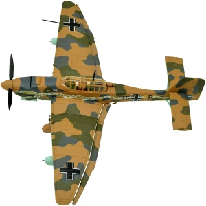 Machetă avion militar German Junkers Ju 87 Stuka, metal, 16 cm, scara 1:72 - Img 3