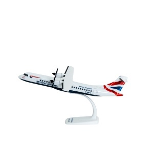 Macheta de avion British Airways ATR 72 600, plastic, 27 cm, scara 1:100 - Img 2