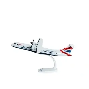 Macheta de avion British Airways ATR 72 600, plastic, 27 cm, scara 1:100 - Img 2