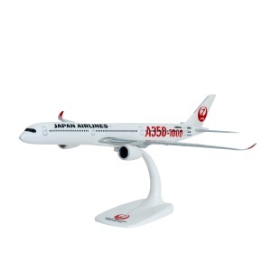 Macheta avion Airbus A350-1000 Japan Airlines, plastic, 37 cm, scara 1:200