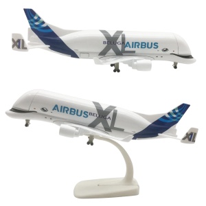 Machetă avion Airbus BelugaXL Airbus A330, metal, 20 cm, scara 1:300 - Img 4