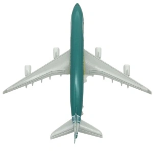 Machetă avion BWIA West Indies Airways Airbus A340, metal, 16 cm, scara 1:400 - Img 4