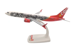 Macheta avion Corendon 25th Aniversary Boeing B737-9X, 20 cm, scara 1:200