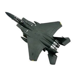 Machetă avion militar American F-15E Strike Eagle, metal, 20 cm, scara 1:100 - Img 4