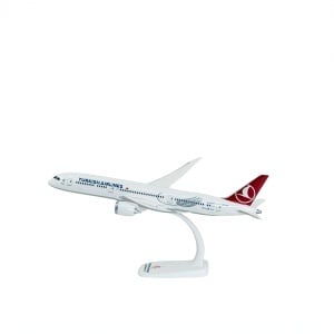 Macheta avion Turkish Airlines Boeing B787-9, plastic, 31.5 cm, scara 1:200 - Img 2