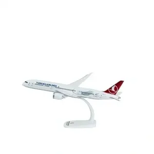 Macheta avion Turkish Airlines Boeing B787-9, plastic, 31.5 cm, scara 1:200 - Img 2