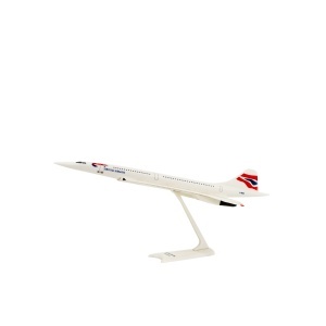 Macheta avion British Airways Concorde, plastic, 25 cm, scara 1:250