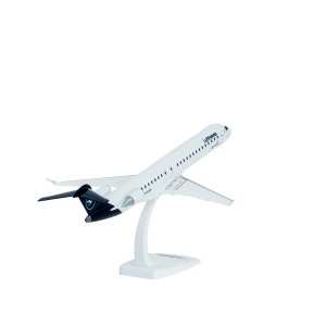 Macheta avion Lufthansa Bombardier CRJ 900, plastic, 36,5 cm, scara 1:100 - Img 3