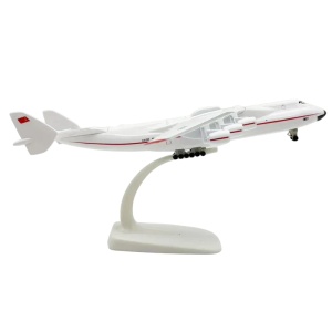 Machetă avion Antonov AN-225 Mriya Soviet, metal, 20 cm, scara 1:400 - Img 2