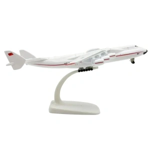 Machetă avion Antonov AN-225 Mriya Soviet, metal, 20 cm, scara 1:400 - Img 2