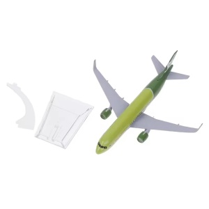 Machetă avion JSK Siberia Airlines S7 Airbus A320, metal, 16 cm, scara 1:250 - Img 4