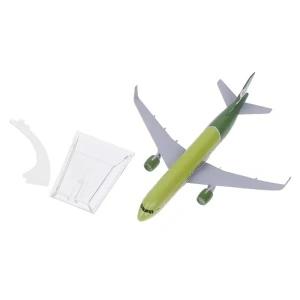 Machetă avion JSK Siberia Airlines S7 Airbus A320, metal, 16 cm, scara 1:250 - Img 4