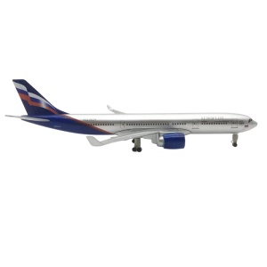 Machetă avion Aeroflot Airbus A330, metal, 20 cm, scara 1:300 - Img 3