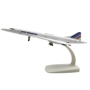 Machetă avion Air France Concorde, metal, 20 cm, scara 1:300