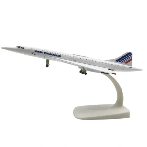 Machetă avion Air France Concorde, metal, 20 cm, scara 1:300