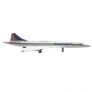 Machetă avion American Airlines Concorde, metal, 20 cm, scara 1:300 - Img 5