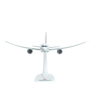 Macheta avion Turkish Airlines Boeing B787-9, plastic, 31.5 cm, scara 1:200 - Img 3