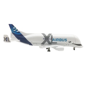 Machetă avion Airbus BelugaXL Airbus A330, metal, 20 cm, scara 1:300 - Img 2