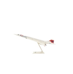 Macheta avion British Airways Concorde, plastic, 25 cm, scara 1:250 - Img 2