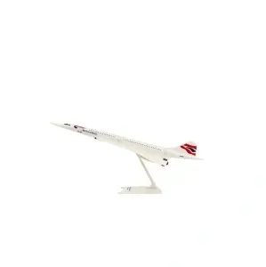Macheta avion British Airways Concorde, plastic, 25 cm, scara 1:250 - Img 2
