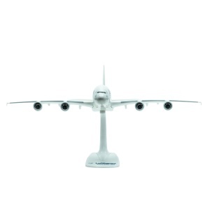 Macheta avion Lufthansa Airbus A380-800, plastic, 37.5 cm, scara 1:200 - Img 3