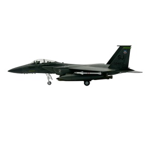 Machetă avion militar American F-15E Strike Eagle, metal, 20 cm, scara 1:100 - Img 2