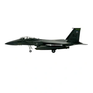 Machetă avion militar American F-15E Strike Eagle, metal, 20 cm, scara 1:100 - Img 2