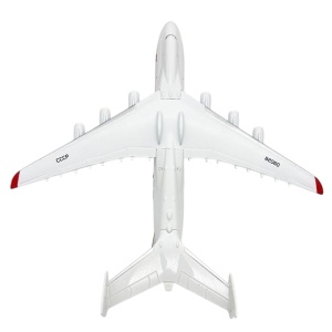 Machetă avion Antonov AN-225 Mriya Soviet, metal, 20 cm, scara 1:400 - Img 3