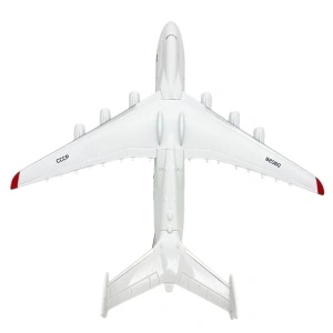 Machetă avion Antonov AN-225 Mriya Soviet, metal, 20 cm, scara 1:400 - Img 3