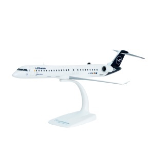 Macheta avion Lufthansa Bombardier CRJ 900, plastic, 36,5 cm, scara 1:100