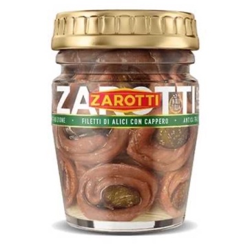 ALICI ZAROTTI FILE CU CAPERE IN ULEI DE MASLINE 60 GR
