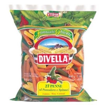DIVELLA NR 27 PENNE TRICOLORE 500 GR