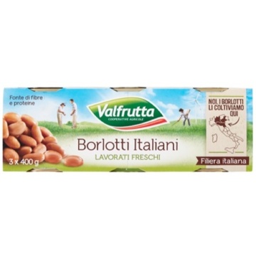 FASOLE VALFRUTTA BORLOTTI 3X400 GR