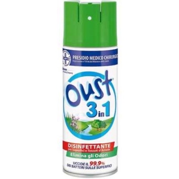 OUST DEODORANT SPRAY 3IN1 ELIMINA MIROSURI + DEZINFECTEAZA 400 ML