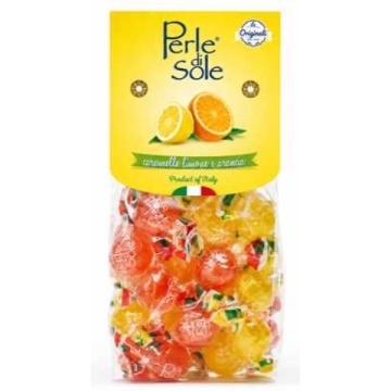 PERLE DI SOLE BOMBOANE CU LĂMÂIE ȘI PORTOCALE 200 G