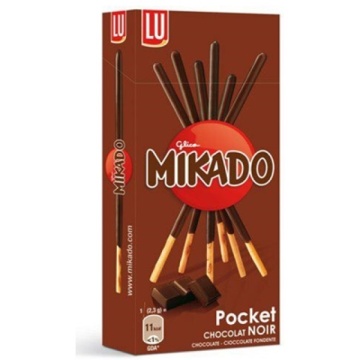 SAIWA BISCUITI MIKADO CIOCOLATA NEAGRA 39 GR