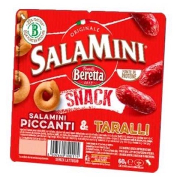 BERETTA SALAMINI SI TARALLI SNACK PICANTI 60 GR